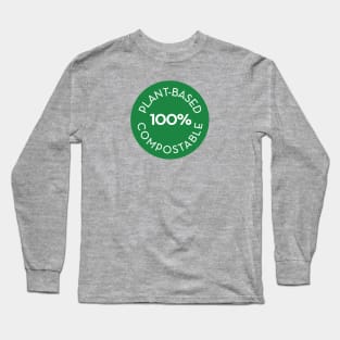 plantbased  100% compostable - circle Long Sleeve T-Shirt